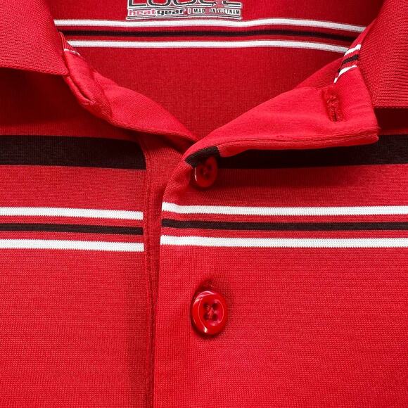 Under Armour Blackwolf Run Red Golf Polo - Picture 6 of 10